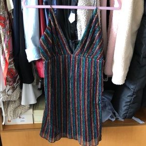 Rainbow mini dress